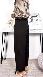 Pantalón Pinzas Marrón